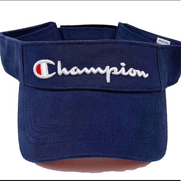 Champion Royal Blue Visor Hat OSFA Velcro Strap Mesh Bill Sports and Athletics - Picture 2 of 9